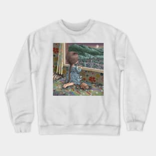 goodnight moon, goodnight stars, goodnight venus, goodnight mars Crewneck Sweatshirt